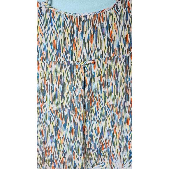 Fig & Flower Anthropologie Women's Tropical Printed Boho Hi-Lo Tunic/Dress Small - Picture 3 of 10